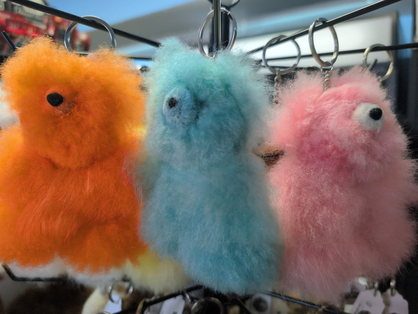 Fluffy Alpaca Key Chains