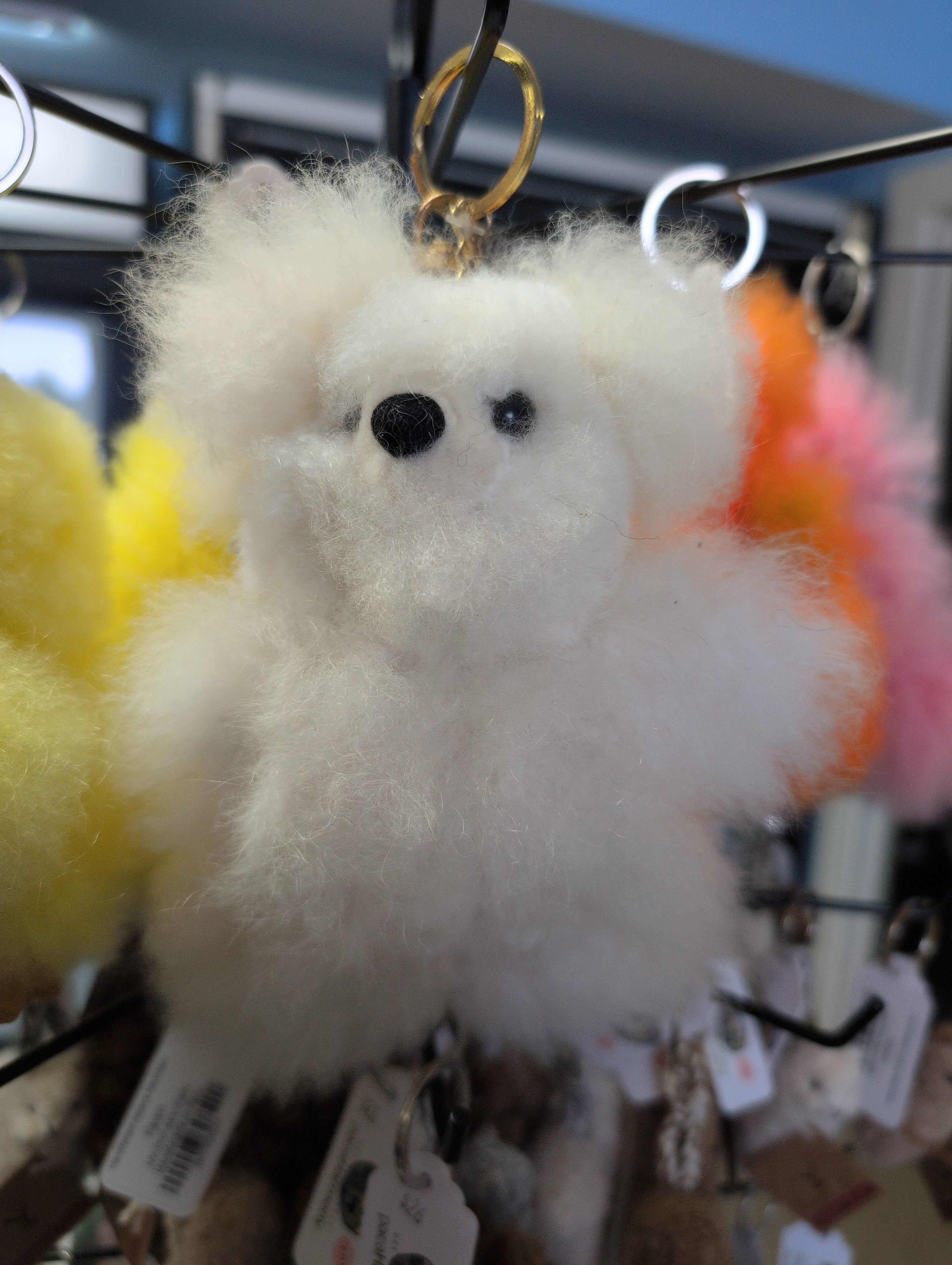 Fluffy Alpaca Key Chains