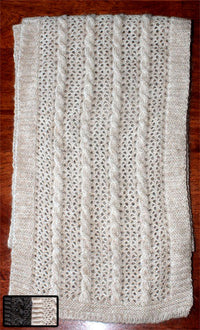 Cable & Lace Scarves by NEAFP