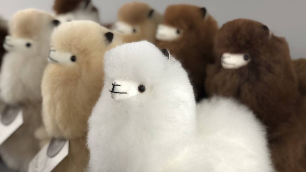 Standing Alpaca Stuffies - Natural Colours