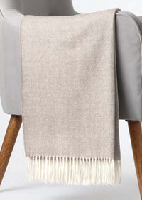 Herringbone Throw - 100% Baby Alpaca