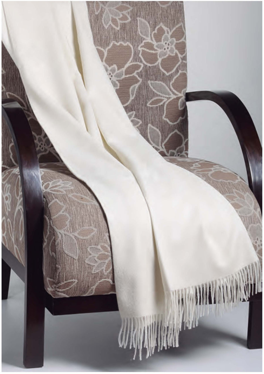 Solid Colour Throw - 100% Baby Alpaca