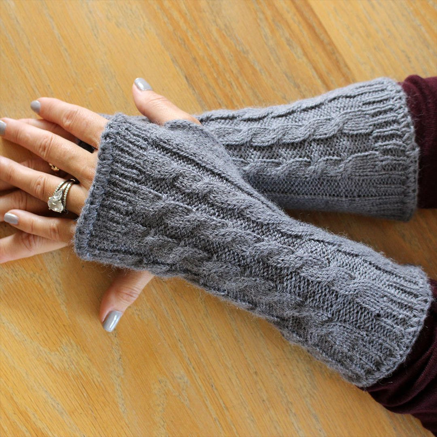 Cable Wrist Warmers by NEAFP