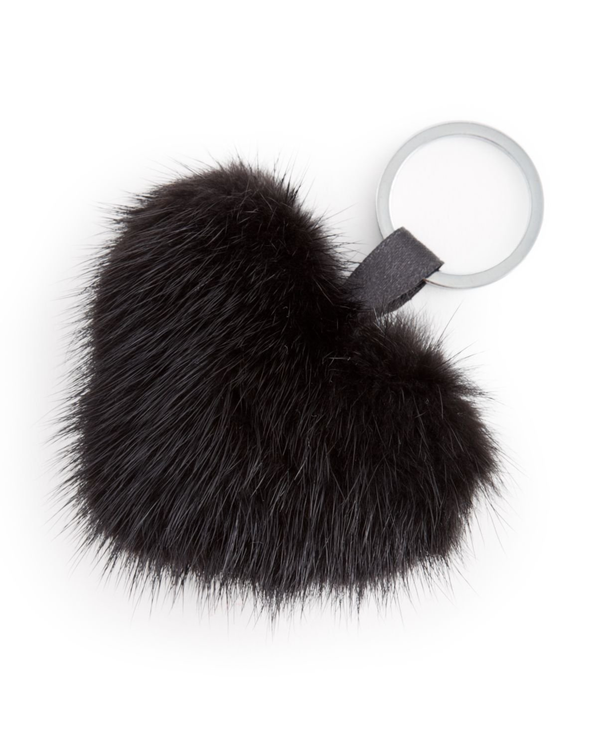 INCT Alpaca Fuzzball Keychain Black